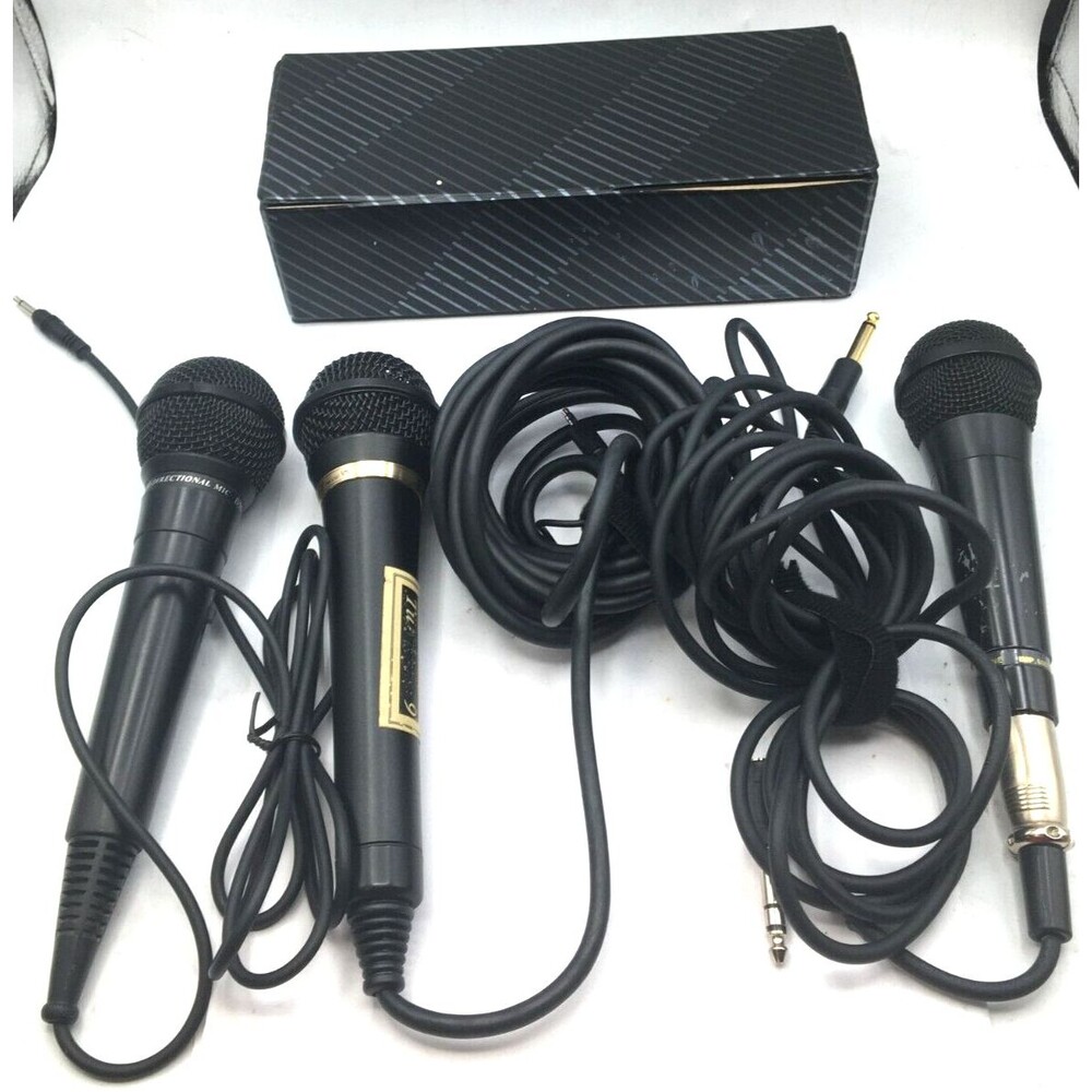 3 Microphones Pioneer Uni-Directional Dynamic DM-V-161, DM-20SL, Pro 2 DM-405